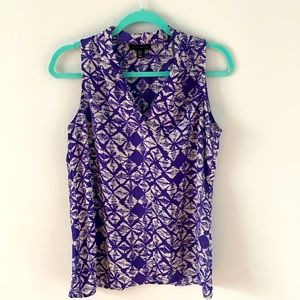 Short sleeve silk like blouse